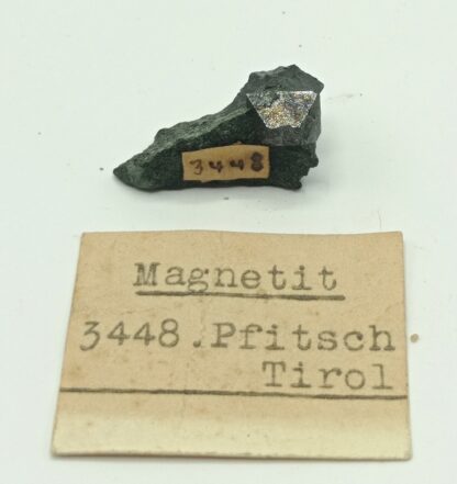 Magnetit (Magnétite), Pfitsch, Tirol, Italie.