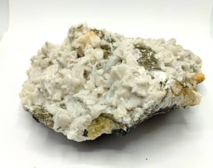 Calcite et Pyrite sur Sphalérite, Mine de Peyrebrune, Tarn.