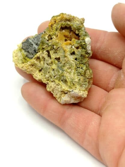 Galène, Pyromorphite et Cérusite, L’Argentolle, Saint-Prix, Saône-et-Loire, Morvan.