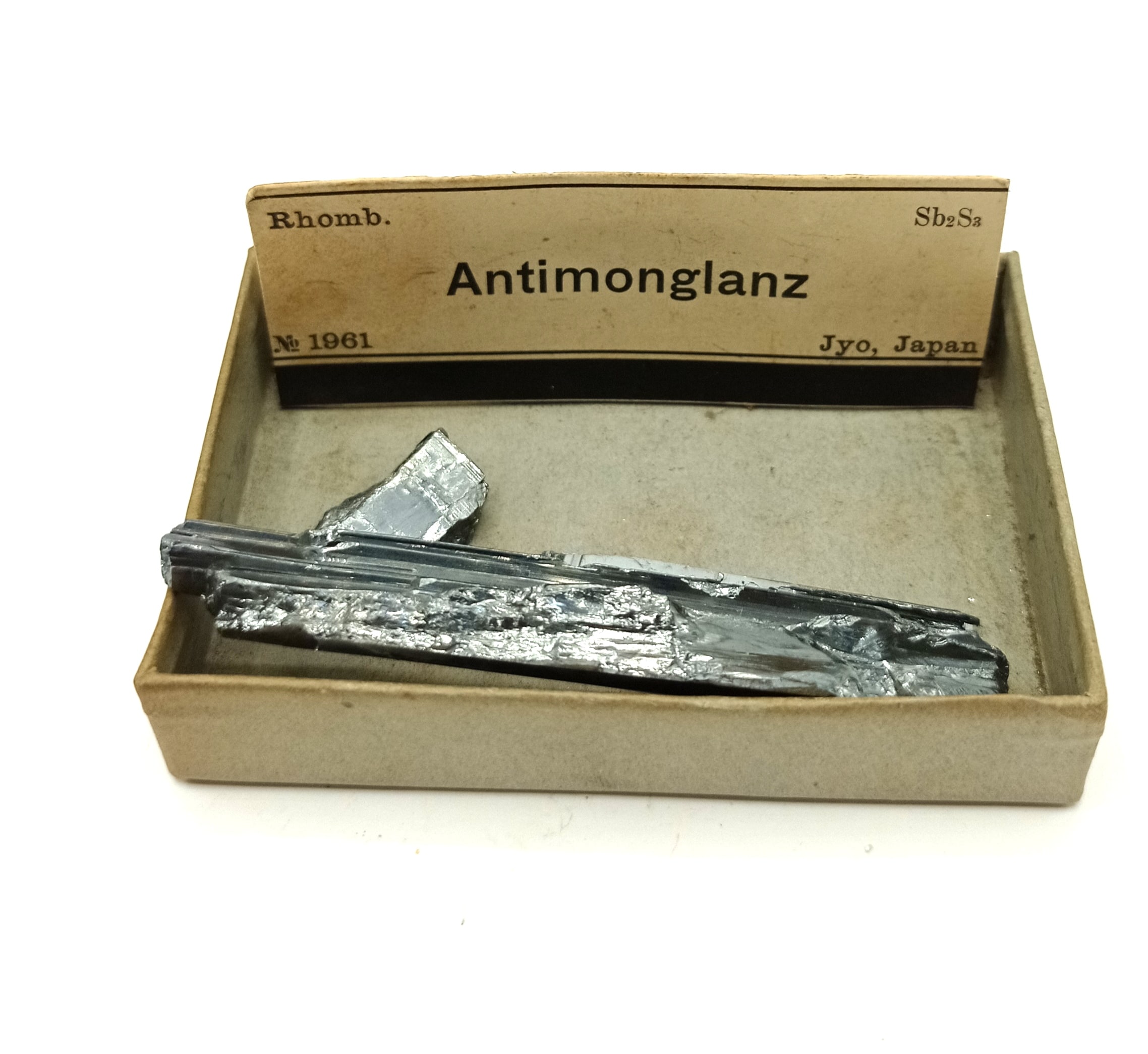 Antimonglanz (Stibine), Jyo, Japon.