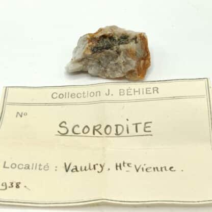 Scorodite, Vaulry, Nantiat, Haute-Vienne, Limousin.