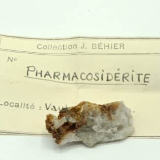 Pharmacosidérite, Mine de Vaulry, Haute-Vienne, Limousin.