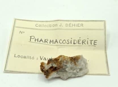 Pharmacosidérite, Mine de Vaulry, Haute-Vienne, Limousin.