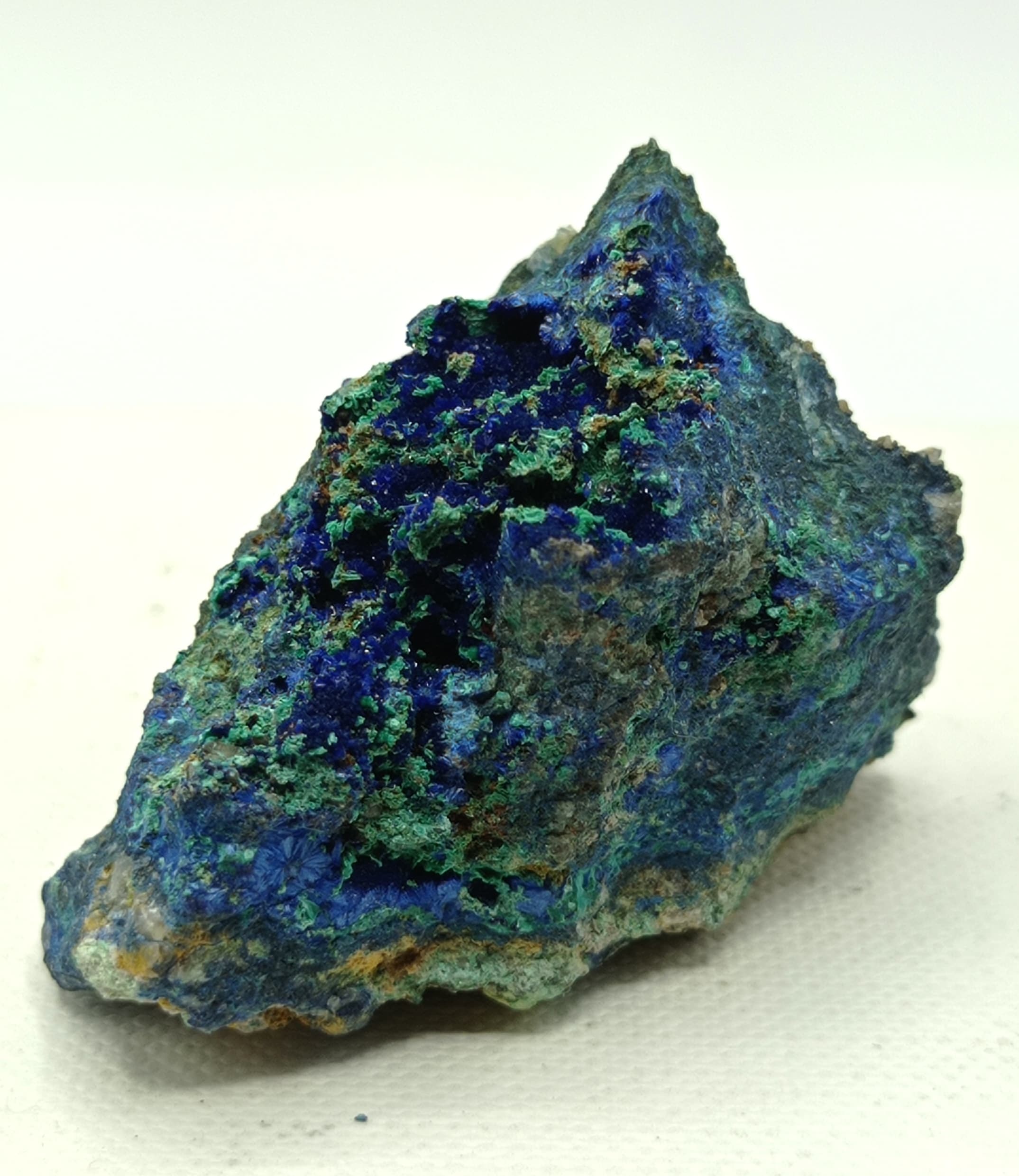 Azurite et Malachite, Hubac de Jourdan, Daluis, Alpes-Maritimes.