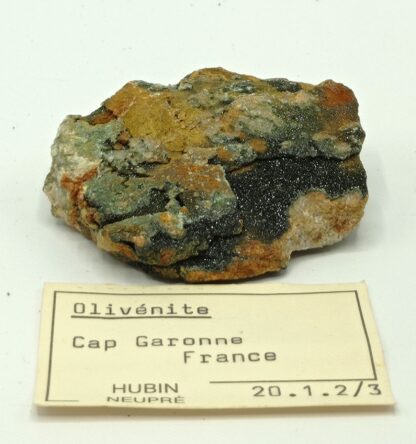 Olivénite, Mine de Cap Garonne, Le Pradet, Var.