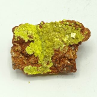 Autunite, mine de Margnac, Haute-Vienne, Limousin.