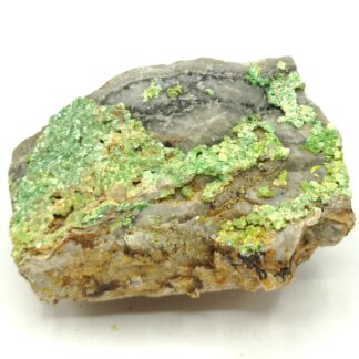 Torbernite, Puy de l’Age, Bellezane, Haute-Vienne, Limousin.