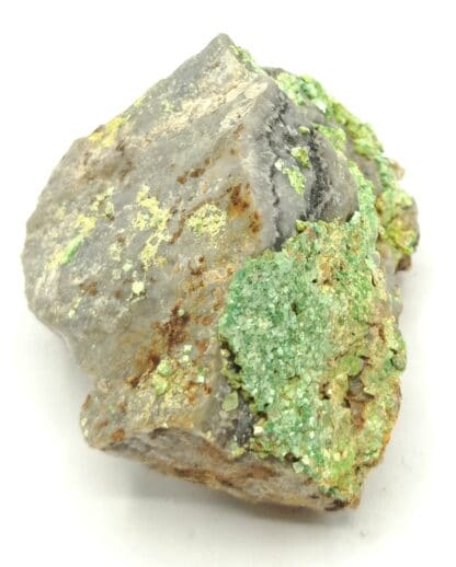 Torbernite, Puy de l’Age, Bellezane, Haute-Vienne, Limousin.