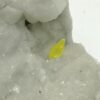Soufre natif sur Marbre blanc, Colonnata, Carrare, Italie.