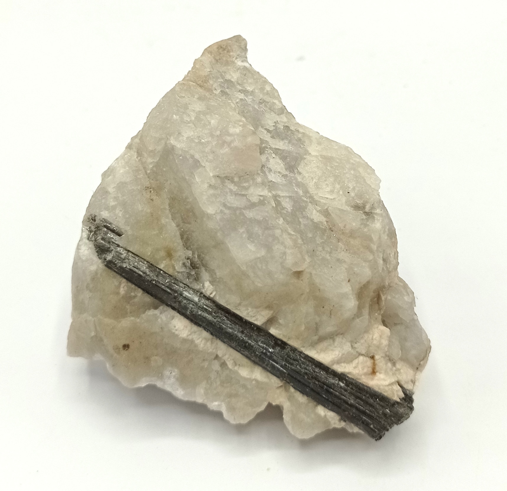 Tourmaline et Quartz, Beauchaud, Saint-Pierre-la-Bourlhonne, Puy-de-Dôme.