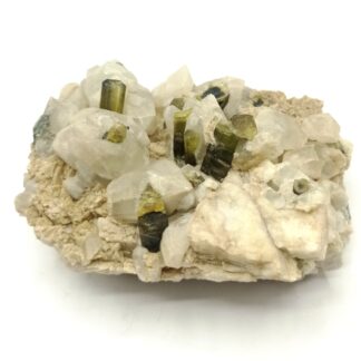 Tourmaline et Quartz, Île d’Elbe, Italie.