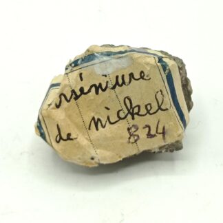 Nickeline (Nickelite), Mine des Chalanches, Allemont, Oisans, Isère.