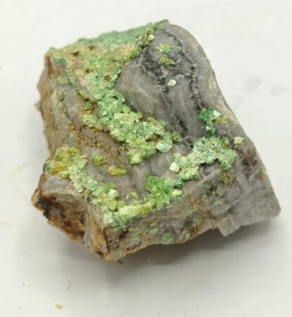 Torbernite, Puy de l’Age, Bellezane, Haute-Vienne, Limousin.