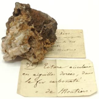 Rutile et Hématite, Moutiers, Savoie. Ex. de Chalendar.