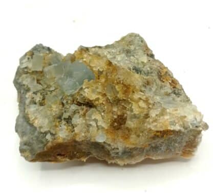 Fluorine (Fluorite) et Quartz, Gorges de Loulas (L’Oulas), Tarn.