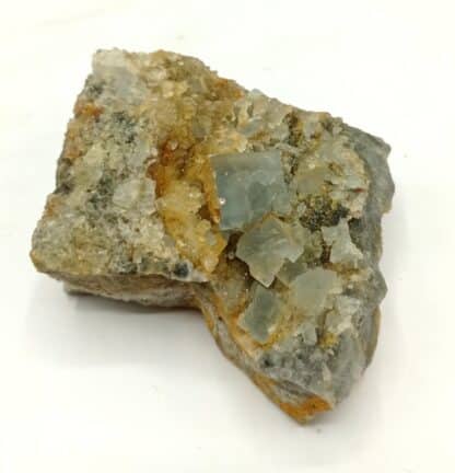 Fluorine (Fluorite) et Quartz, Gorges de Loulas (L’Oulas), Tarn.