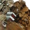 Rutile dans Disthène (Kyanite), Graves Mountains, Géorgie, USA (États-Unis).