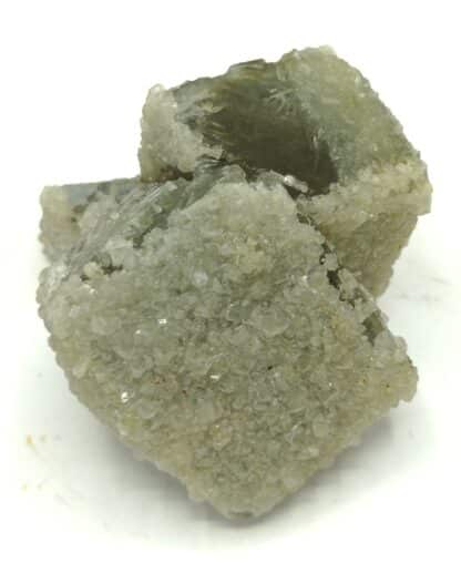 Baryte sur Fluorite (Fluorine), Marsanges, Langeac, Haute-Loire, Auvergne.