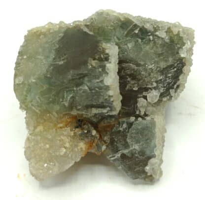 Baryte sur Fluorite (Fluorine), Marsanges, Langeac, Haute-Loire, Auvergne.