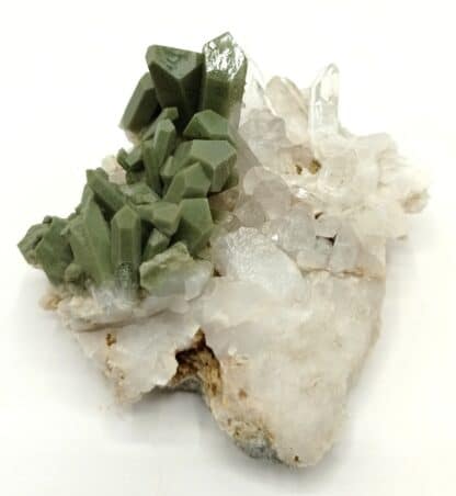 Quartz chloriteux (Prase), Les Deux-Alpes, Oisans, Isère.