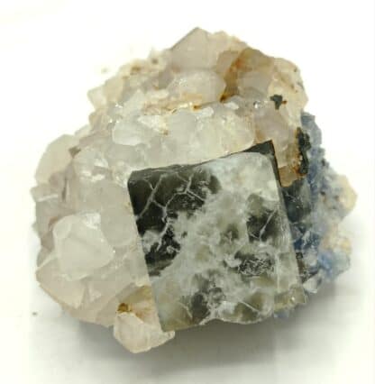 Fluorine (Fluorite) et Quartz, Gorges de Loulas (L’Oulas), Tarn.