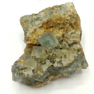 Fluorine (Fluorite) et Quartz, Gorges de Loulas (L’Oulas), Tarn.