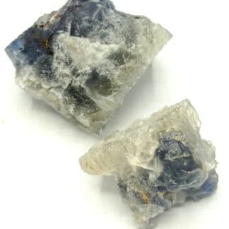 Lot de 2 Fluorine (Fluorite), Gorges de Loulas (L’Oulas), Tarn.