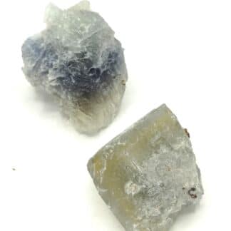 Lot de 2 Fluorine (Fluorite), Gorges de Loulas (L’Oulas), Tarn.