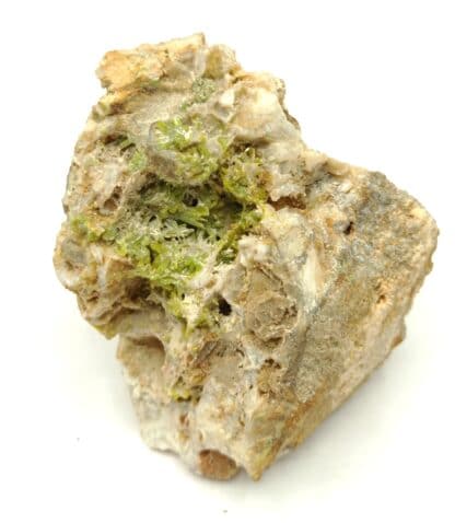 Pyromorphite verte, Steinbach, Haut-Rhin, Alsace.
