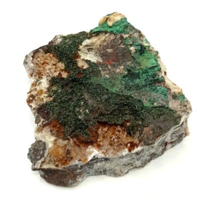 Libethenite, Quartz et Malachite, Vila Vicosa, Portugal.