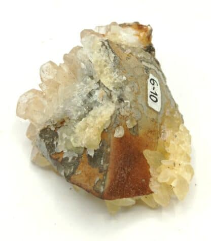 Célestine (Célestite) et Calcite, Fortcalquier, Alpes-de-Haute-Provence.