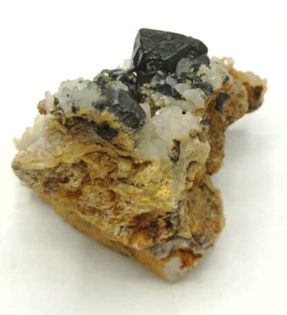 Blende (Sphalérite) et Quartz, Kapnik, Cavnic, Roumanie.