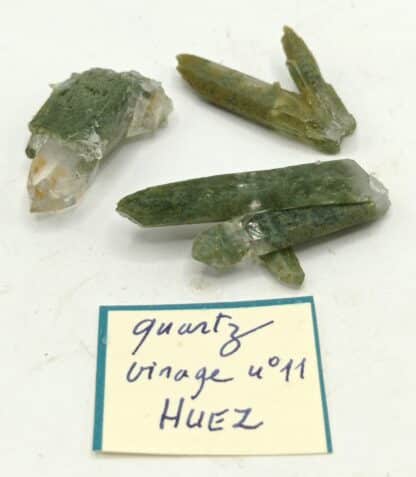 Quartz chloriteux, Virage n°11, Huez, Oisans, Isère.