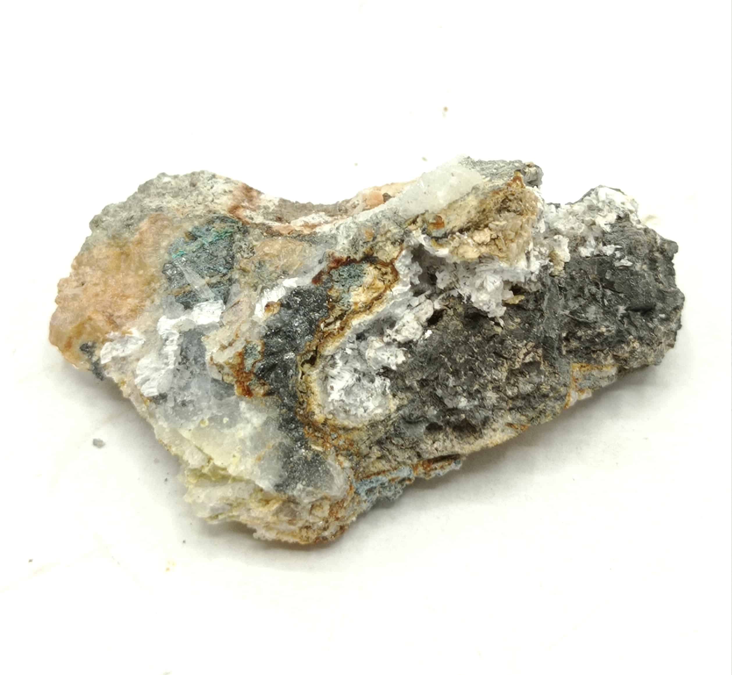 Arsenic, Galène et Parasymplésite, Giftgrube, Sainte-Marie-aux-Mines, Alsace.