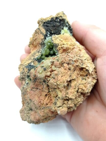 Smithsonite verte, Mine de Chessy, Chessy-les-Mines, Rhône.