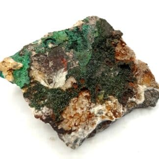 Libethenite, Quartz et Malachite, Vila Vicosa, Portugal.