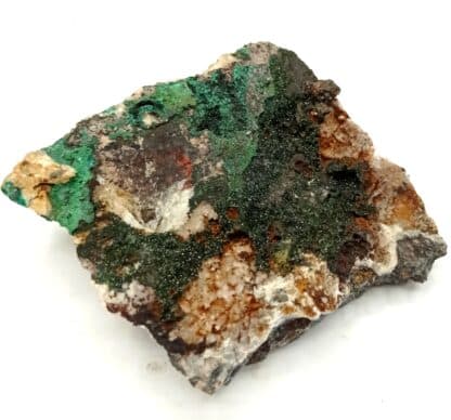 Libethenite, Quartz et Malachite, Vila Vicosa, Portugal.