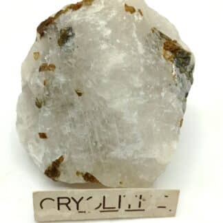 Cryolite, Sidérite et Chalcopyrite, Ivigtut Mine, Groenland.