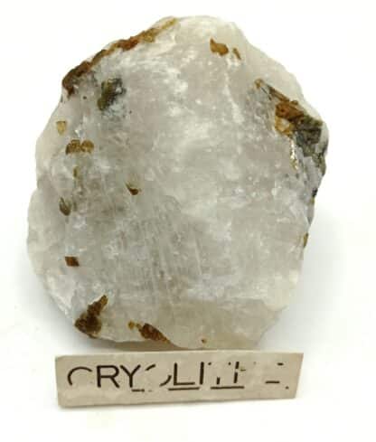 Cryolite, Sidérite et Chalcopyrite, Ivigtut Mine, Groenland.