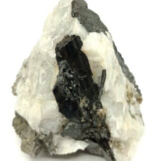 Wolframite, Mica et quartz, La Frégère, Montredon-Labessonnié, Tarn.