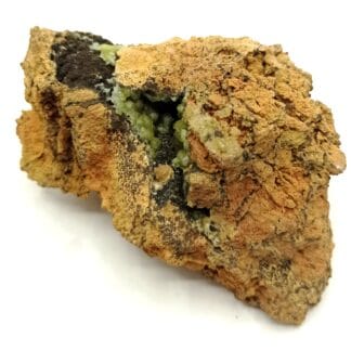 Smithsonite verte, Mine de Chessy, Chessy-les-Mines, Rhône.