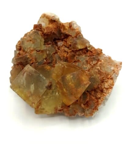 Fluorite maclée, Jorf, Drâa-Tafilalet, Maroc.