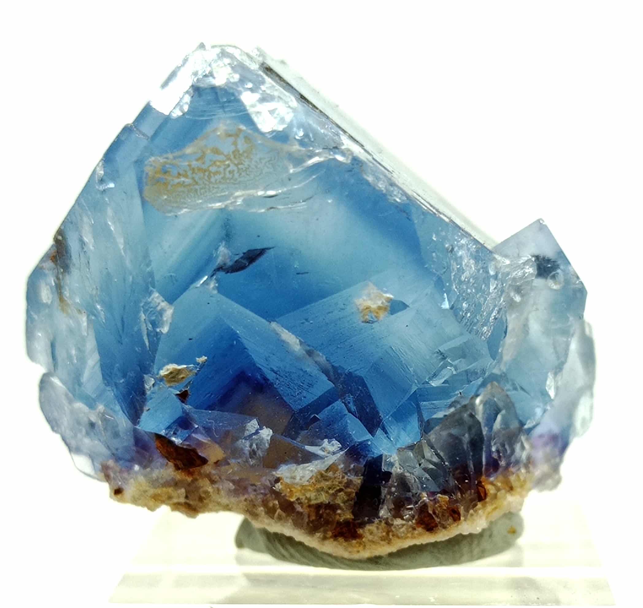 Fluorite (Fluorine), Mine de La Barre, Puy-de-Dôme, Auvergne.