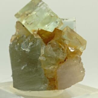 Fluorine sur Quartz, Marsanges, Haute-Loire, Auvergne.