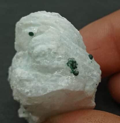 Hydrocérusite et Malachite, Shepton Mallet, Somerset, Royaume-Uni.