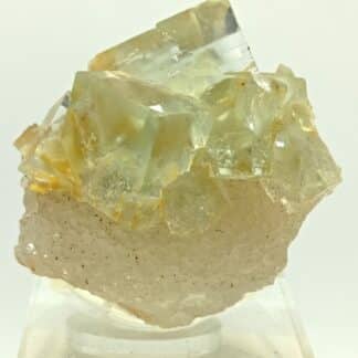 Fluorine sur Quartz, Marsanges, Haute-Loire, Auvergne.