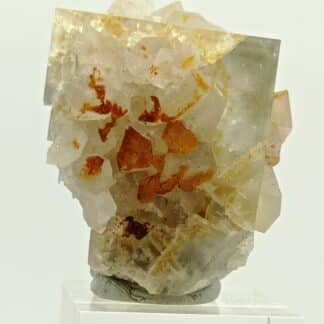 Quartz sur Fluorite, Chavaniac-Lafayette, Haute-Loire, Auvergne.