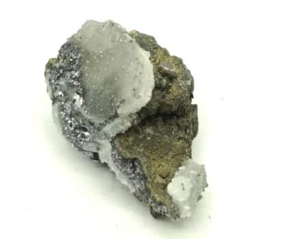 Pyrite, Quartz et Galène, Roure, Pontgibaud, Puy-de-Dôme, Auvergne.