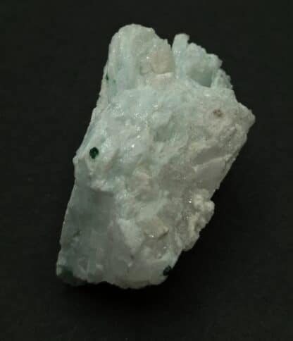 Hydrocérusite et Malachite, Shepton Mallet, Somerset, Royaume-Uni.