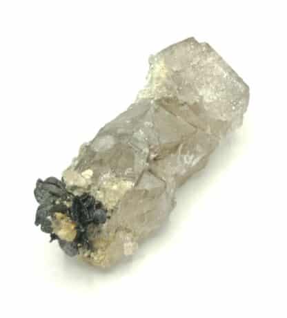 Hématite sur Quartz, Les Courtes, Massif du Mont Blanc, Haute-Savoie.